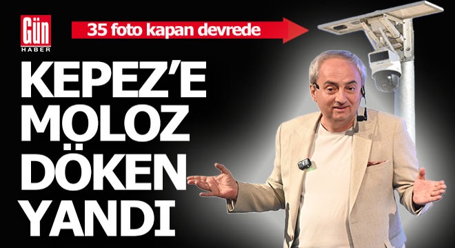 Kepez'e, çer-çöp, moloz döken yandı