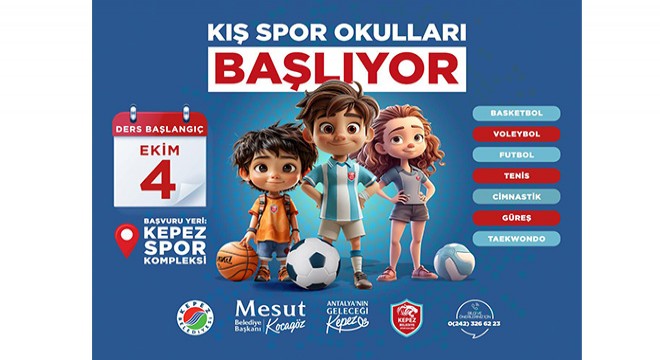 Kepez’in Kış Spor Okulları başlıyor