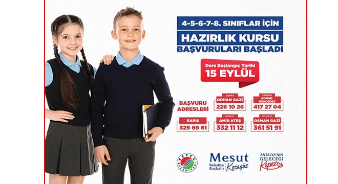Kepez'in YKS ve Destek Eğitim Kursları başlıyor