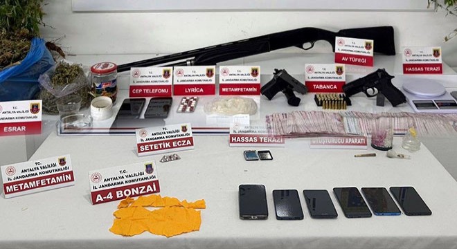 Kepez ve Alanya'da uyuşturucu operasyonu