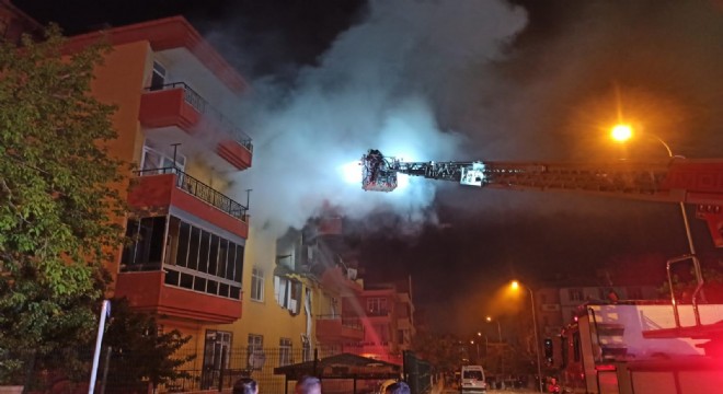 Konya'da ev yangını: 12 yaralı