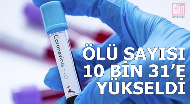 Koronavirüs salgınında ölü sayısı 10 bin 31’e yükseldi