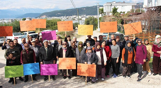 Kumluca'da belediyenin imar tadilatına tepki