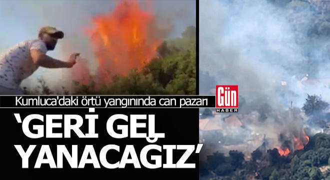 Kumluca'da yangın