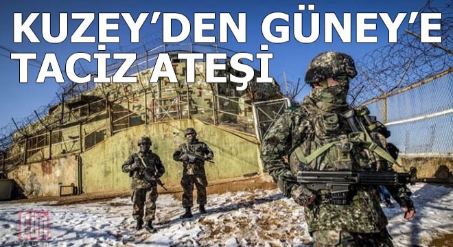 Kuzey'den Güney'e taciz ateşi