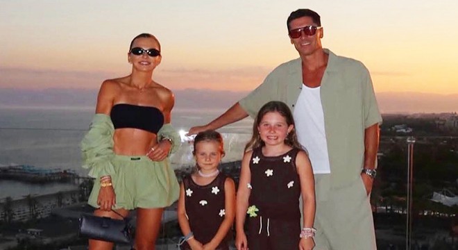 Lewandowski ailesiyle Antalya'da tatilde