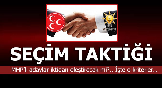 MHP'den adaylara: Ölçüyü kaçırmayın ama...