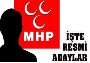 İşte MHP'nin adayları