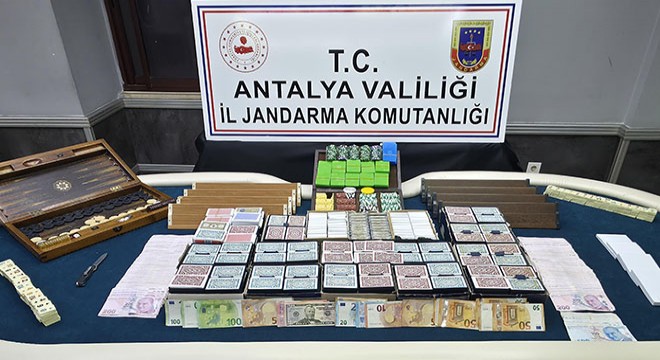 Antalya'da yasa dışı kumar operasyonu