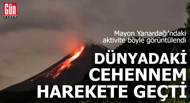 Mayon Yanardağı'ndaki aktivite böyle görüntülendi