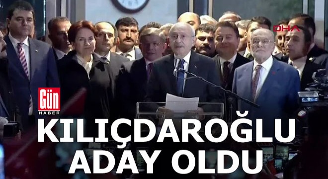 Millet İttifakı'nın Cumhurbaşkanı adayı Kemal Kılıçdaroğlu