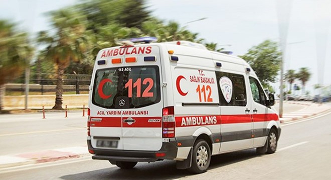 Motosiklet sürücüsü kazada yaralandı