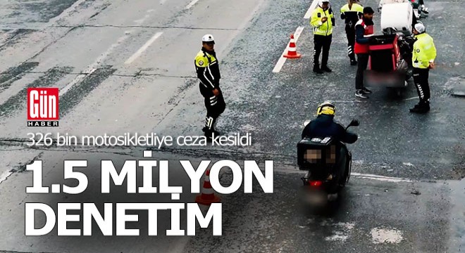 Motosikletlilere ceza yağdı