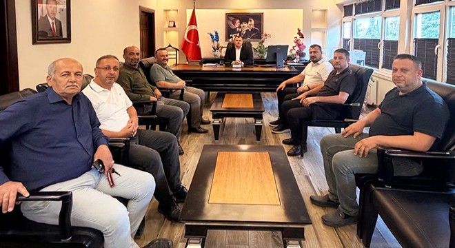 Muhtarlardan Kaymakam Yılmazer'e ziyaret