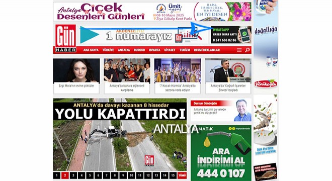 Muratpaşa Belediyesi 'Antalya Çiçek Desenleri Günleri' banneri