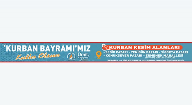 Muratpaşa Belediyesi Kurban Kesim Alanları banneri