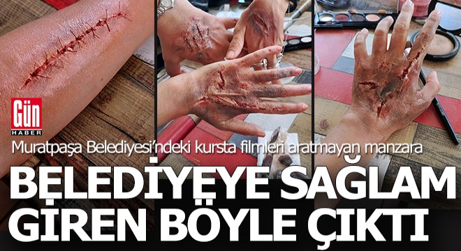 Muratpaşa Belediyesi'nin kursunda korkutan görüntüler