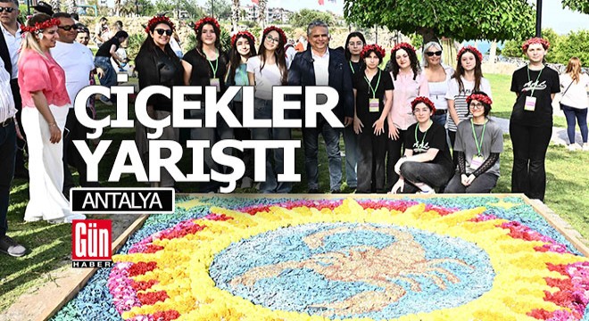 Muratpaşa'da çiçekler yarıştı