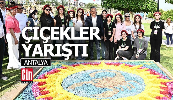 Muratpaşa'da çiçekler yarıştı