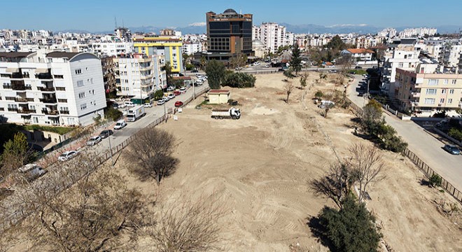 Muratpaşa'dan 16 bin metrekarelik yeni park çalışması