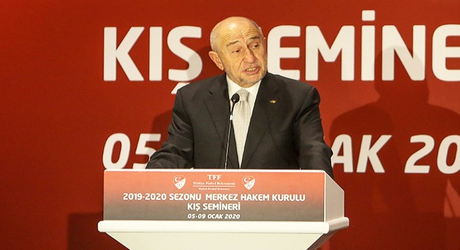 Nihat Özdemir'den hakemlere destek