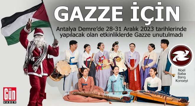 Noel Baba, cumhuriyetin 100. yılını ve Gazze'yi unutmadı