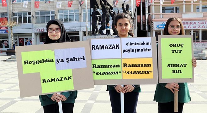 Öğrencilerden Ramazan farkındalık etkinliği