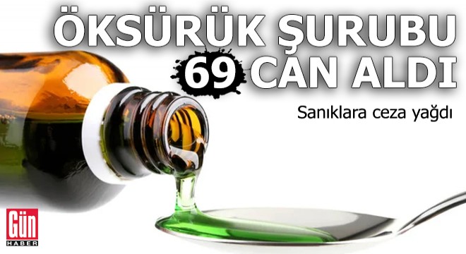 Öksürük şurubu 69 can aldı