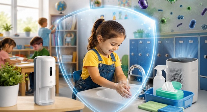 Okul ve Kreşlerde Hijyen Sorunu: Çocukları Mikroplardan Korumak İçin Akıllı Çözümler