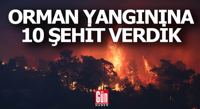 Orman yangınına 10 şehit verdik