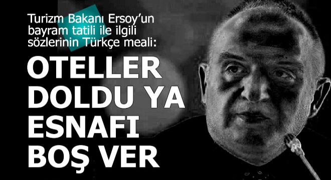 Oteller doldu şehir esnafını düşünen yok