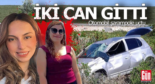 Otomobil şarampole uçtu; 2 can gitti