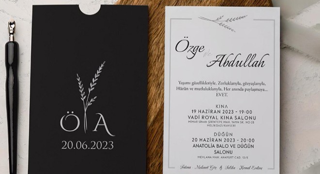 Özel Günlerinizi Unutulmaz Kılacak Lainvito Design Davetiye Seçenekleri