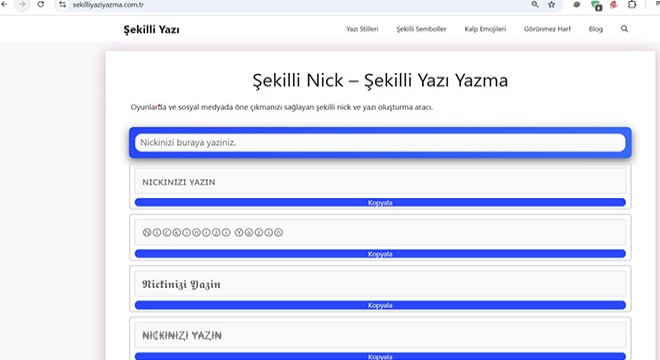 PUBG Şekilli Nick Yazma – En Havalı Türkçe PUBG İsimleri