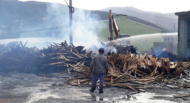 Palet fabrikasındaki yangın 10 iş yerine sıçradı