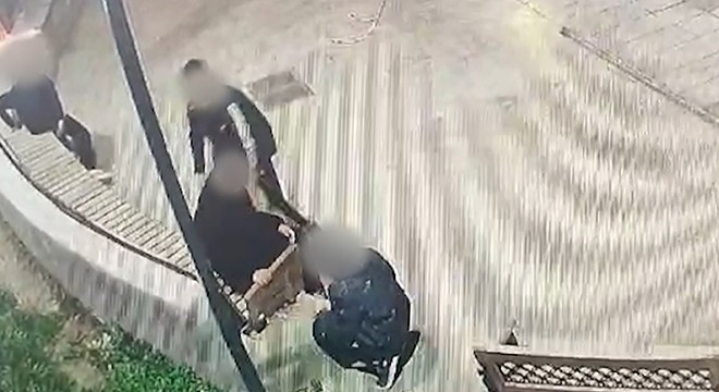 Parka verdikleri zarar kameraya yansıdı