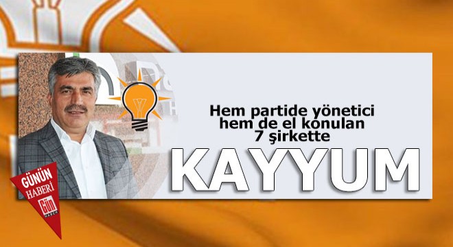 Partili yönetici kayyum atandı
