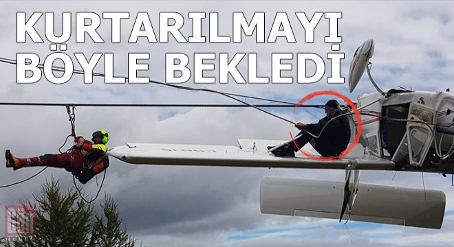 Pilot kurtarılmayı böyle bekledi