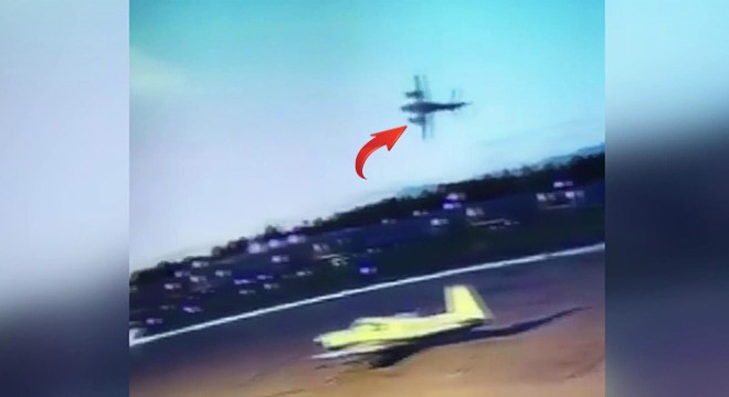 Pilotun hayatını kaybettiği uçak kazası kamerada