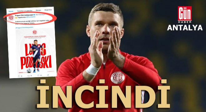 Podolski’den Antalyaspor'a ‘veda’ sitemi