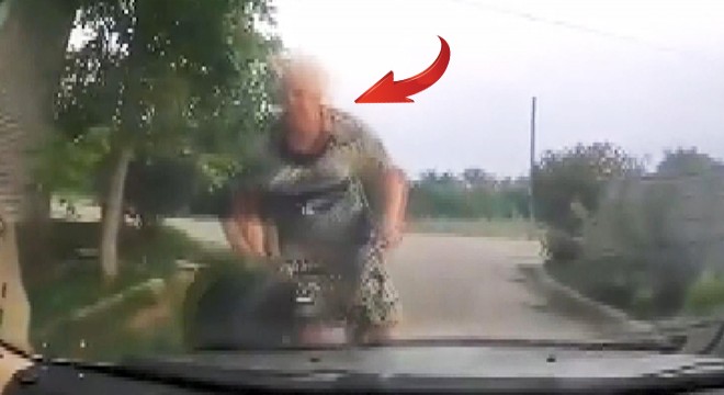 Polis aracına çarpan bisikletli yaşlı kadın cezadan kaçamadı