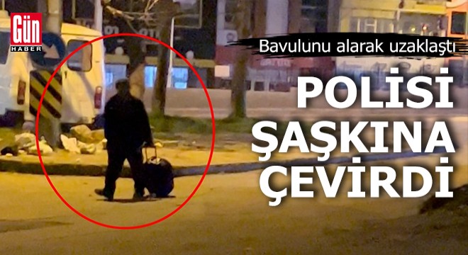 Polisi şaşkına çeviren olay