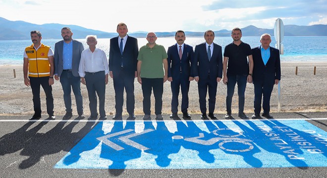 Salda Gölü'nde bisiklet yolu hizmete girdi