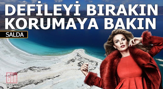 Salda Gölü'nde moda şov