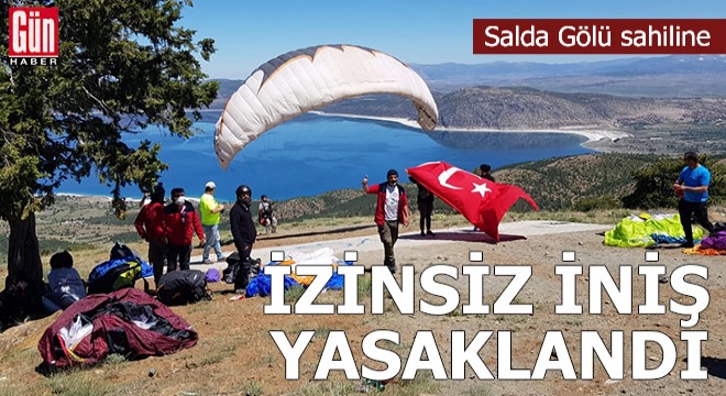 Salda Kayak Merkezi'nden paraşütle izinsiz atlayış yasaklandı