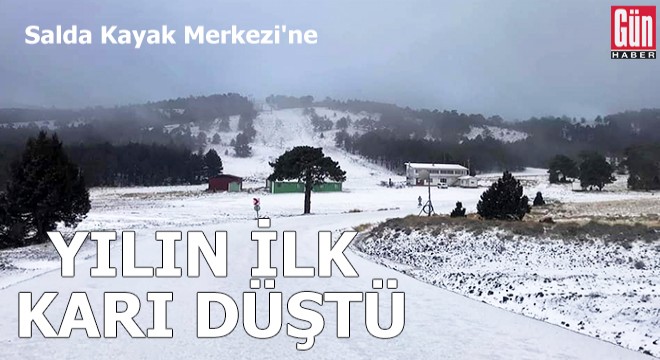 Salda'ya mevsimin ilk karı düştü