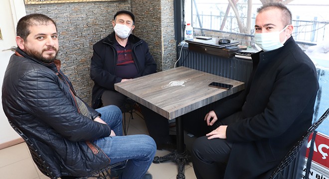 Saldırıya uğrayan çiğ köfteciye ziyaret
