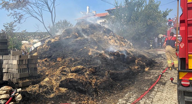 Saman balyaları yandı