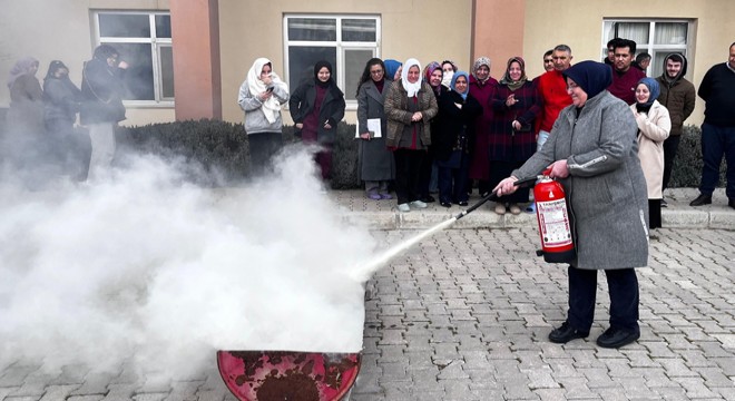 Sandıklı Huzurevi'nde yangın tatbikatı