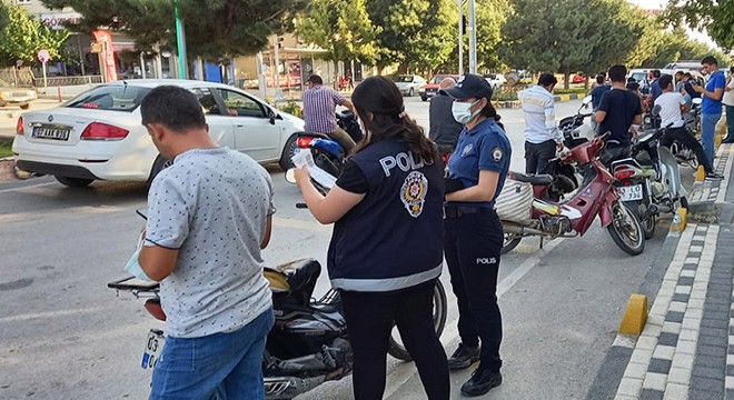 Sandıklı'da motosiklet denetimi
